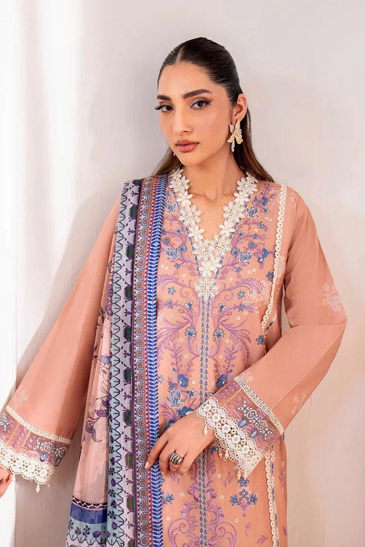 Picture of Roheenaz - Aezel Fall Embroidered Cambric Collection - 4B Wareesha - Unstitched - Available at Raja Sahib