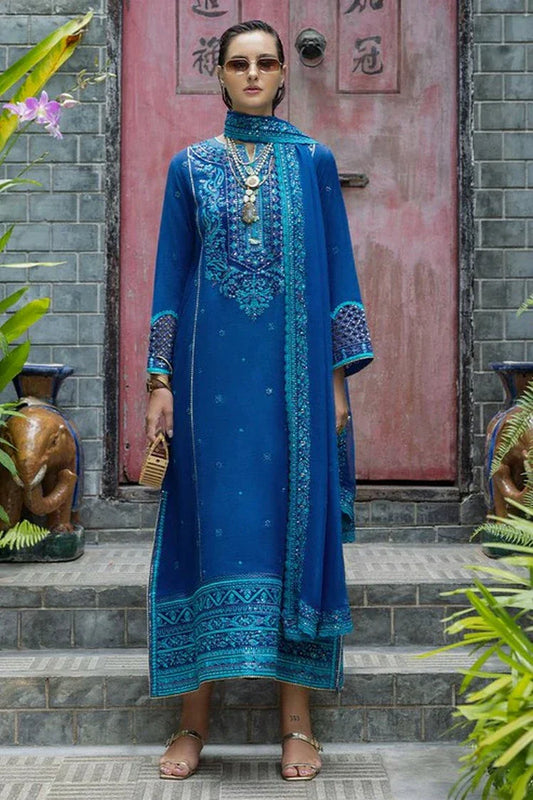 Picture of Mushq - Hemline Nuvera Collection - HUNES250107U Marisette - Unstitched - Available at Raja Sahib