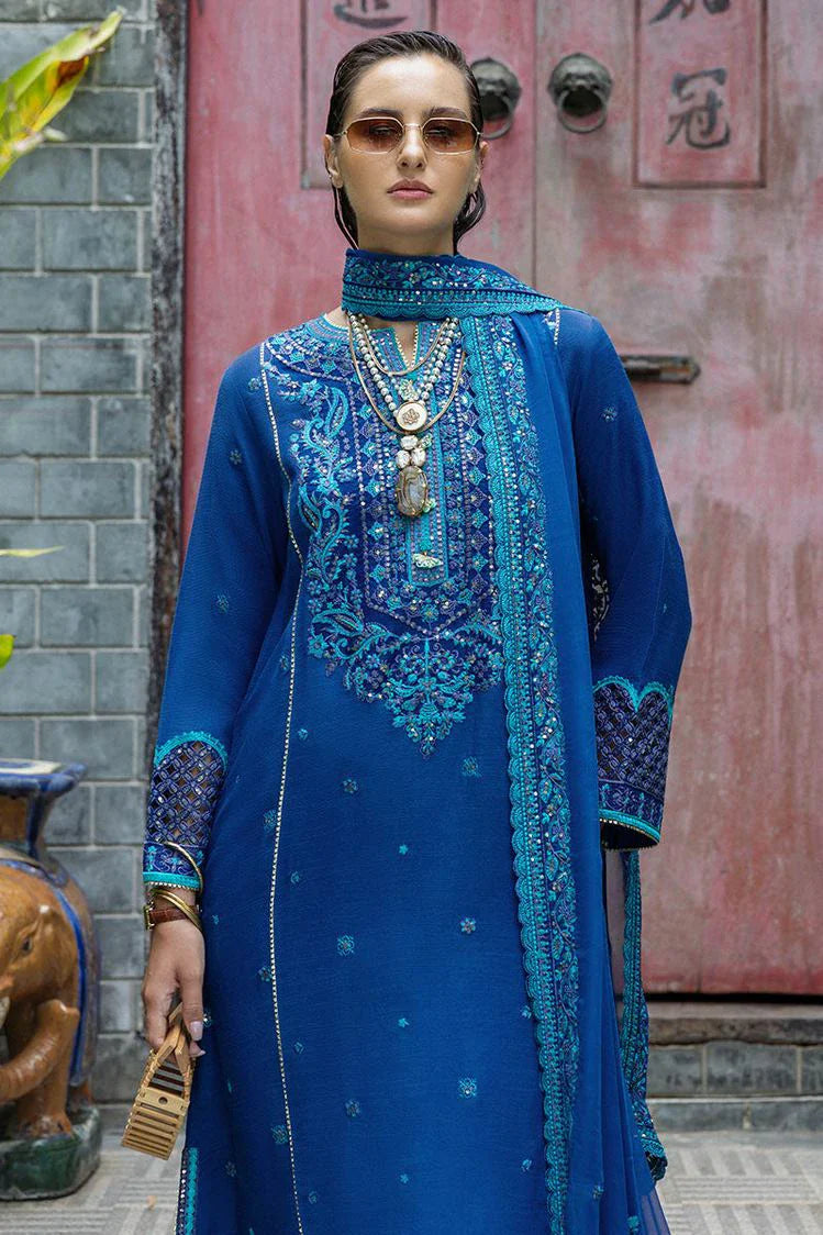 Picture of Mushq - Hemline Nuvera Collection - HUNES250107U Marisette - Unstitched - Available at Raja Sahib