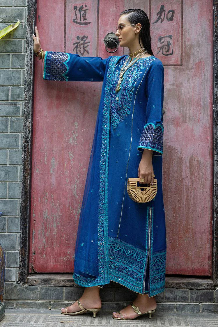 Picture of Mushq - Hemline Nuvera Collection - HUNES250107U Marisette - Unstitched - Available at Raja Sahib
