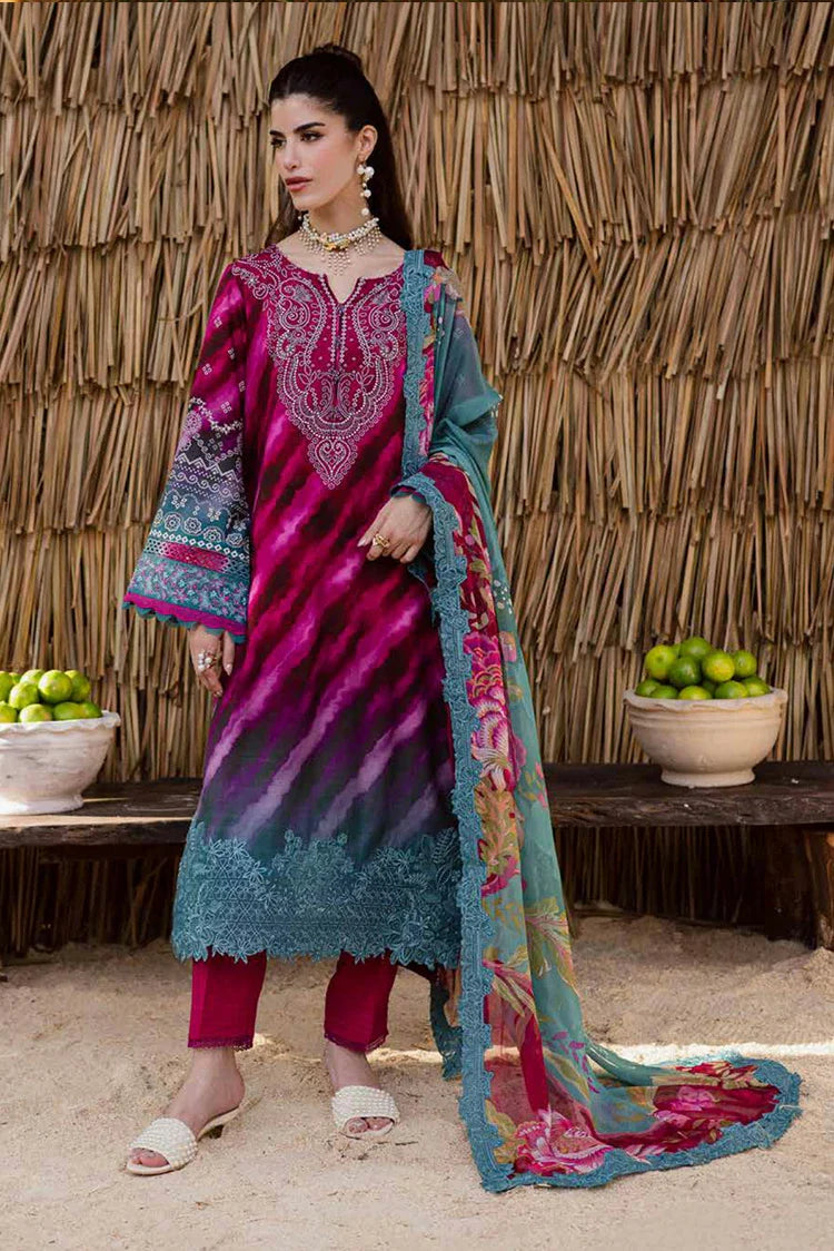 Picture of Nureh - Gardenia Embroidered Viscose Slub Linen Collection Vol 1 - NWG-89 - Unstitched - Available at Raja Sahib