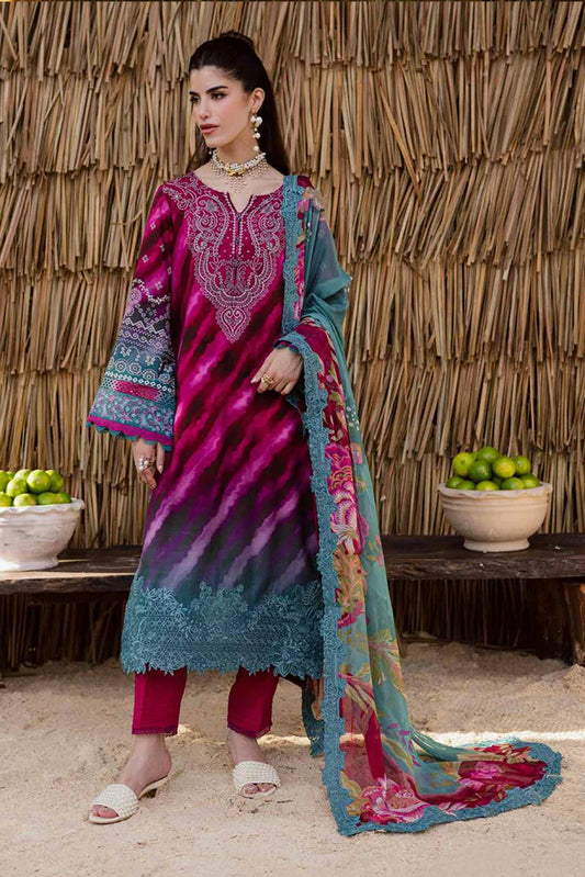 Picture of Nureh - Gardenia Embroidered Viscose Slub Linen Collection Vol 1 - NWG-89 - Unstitched - Available at Raja Sahib