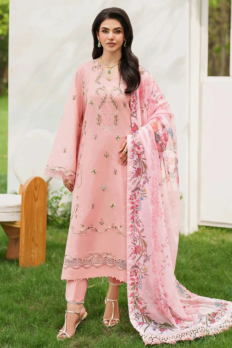 Picture of Asifa & Nabeel - Eden Cambric Collection - Serene Blush ECU25-01 - Unstitched - Available at Raja Sahib