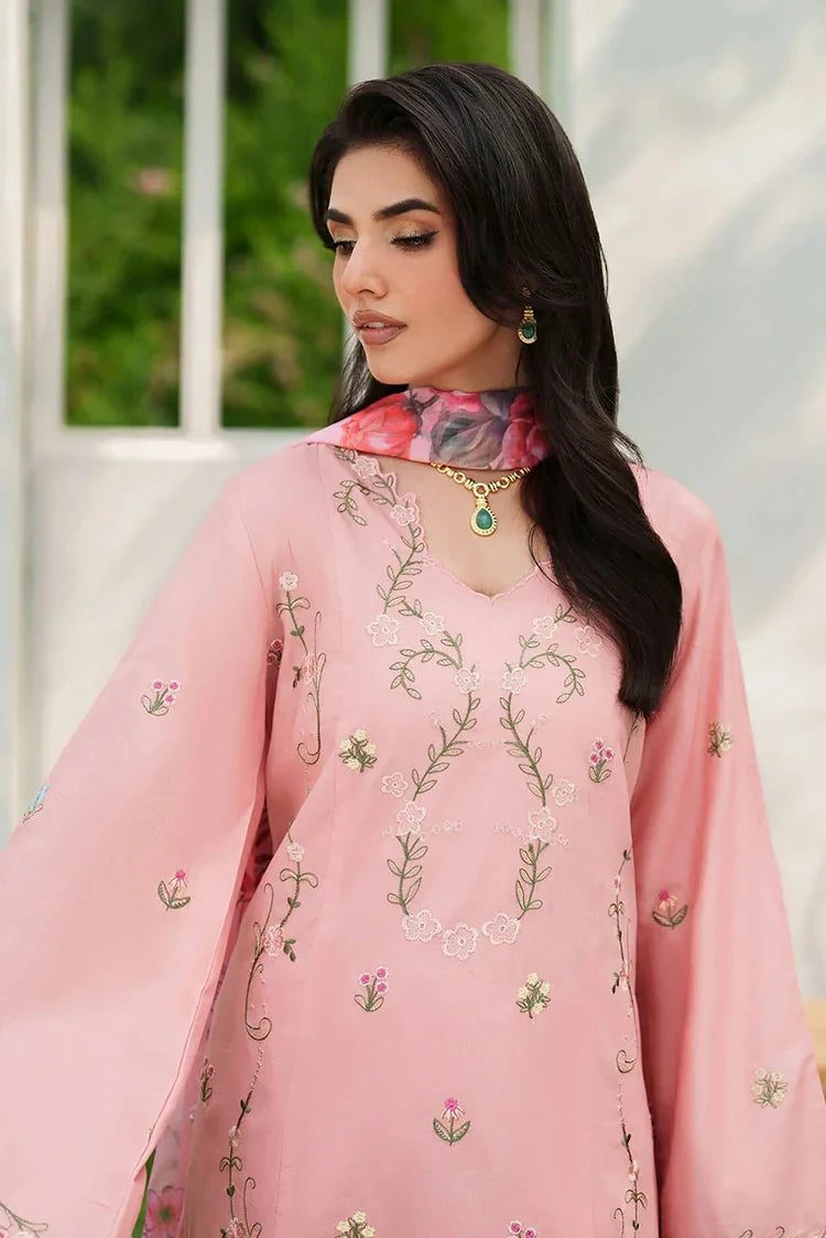 Picture of Asifa & Nabeel - Eden Cambric Collection - Serene Blush ECU25-01 - Unstitched - Available at Raja Sahib