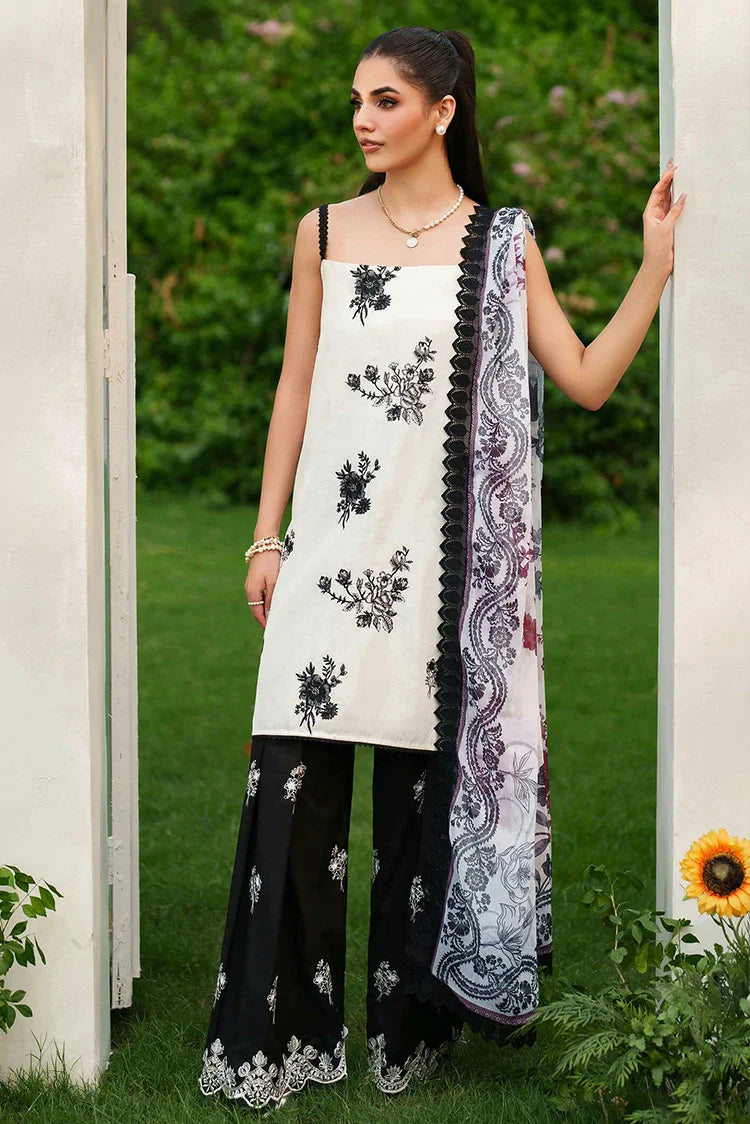 Picture of Asifa & Nabeel - Eden Cambric Collection - Pearl Whisper ECU25-04 - Unstitched - Available at Raja Sahib