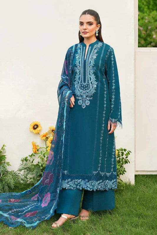 Picture of Asifa & Nabeel - Eden Cambric Collection - Iris Cloud ECU25-05 - Unstitched - Available at Raja Sahib
