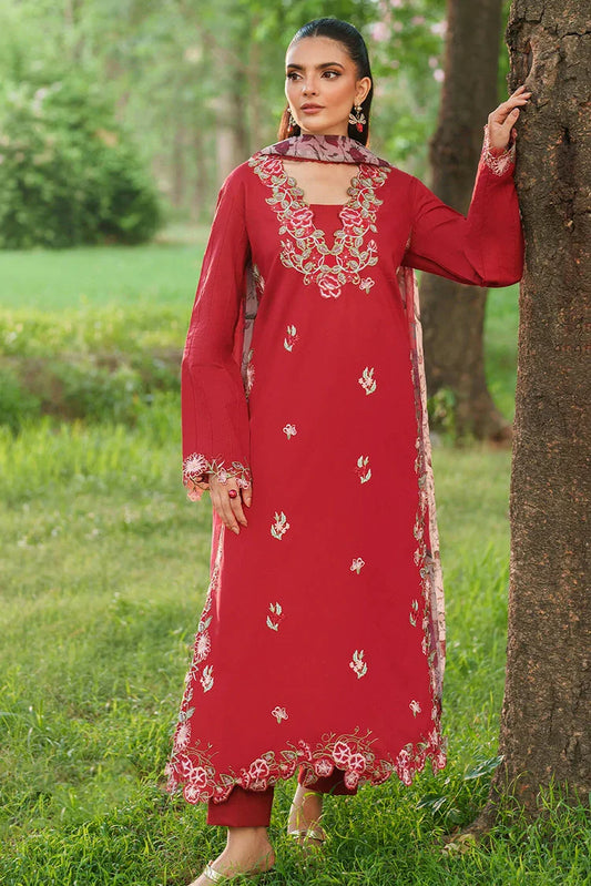 Picture of Asifa & Nabeel - Eden Cambric Collection - Rosé Whisper ECU25-07 - Unstitched - Available at Raja Sahib