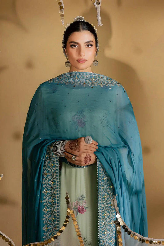 Picture of Nureh - Mukeshkari Embroidered Mukesh Chiffon Collection Vol 2 - MK-13 - Unstitched - Available at Raja Sahib