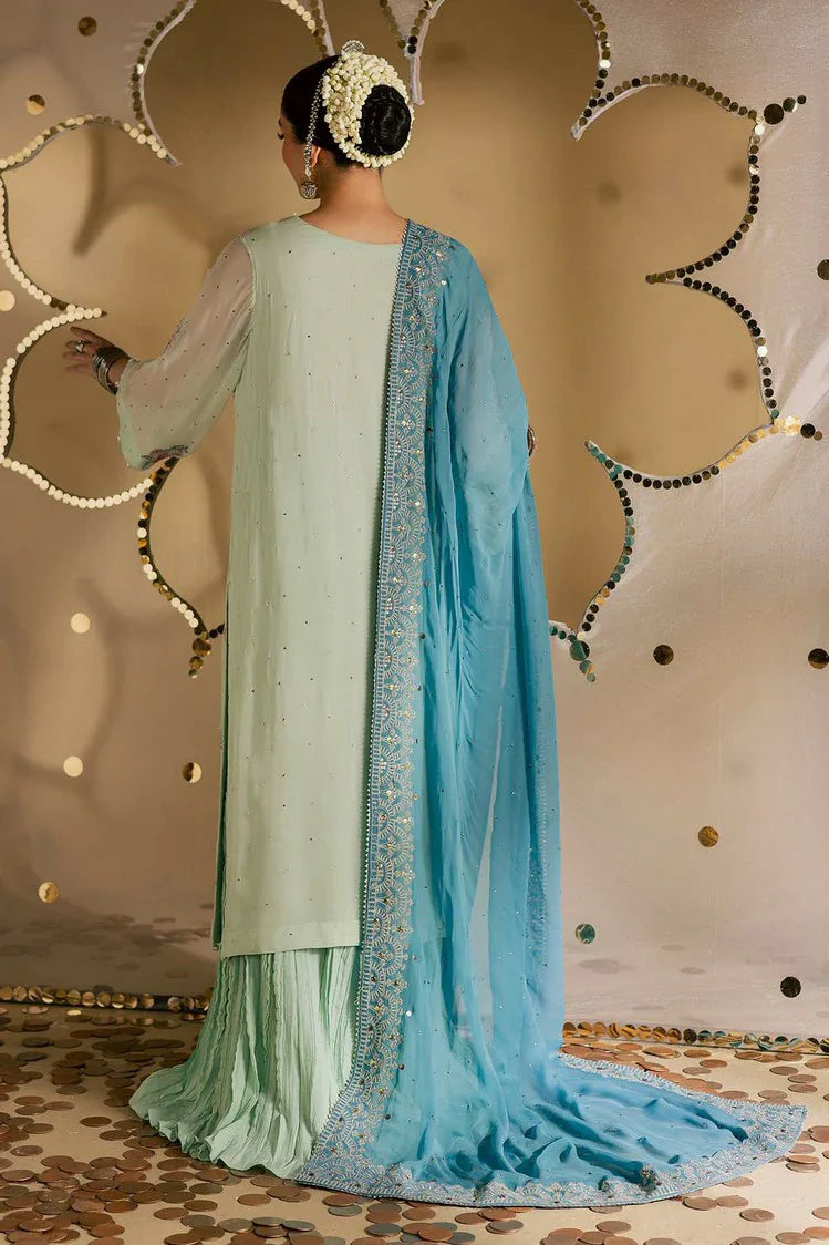 Picture of Nureh - Mukeshkari Embroidered Mukesh Chiffon Collection Vol 2 - MK-13 - Unstitched - Available at Raja Sahib