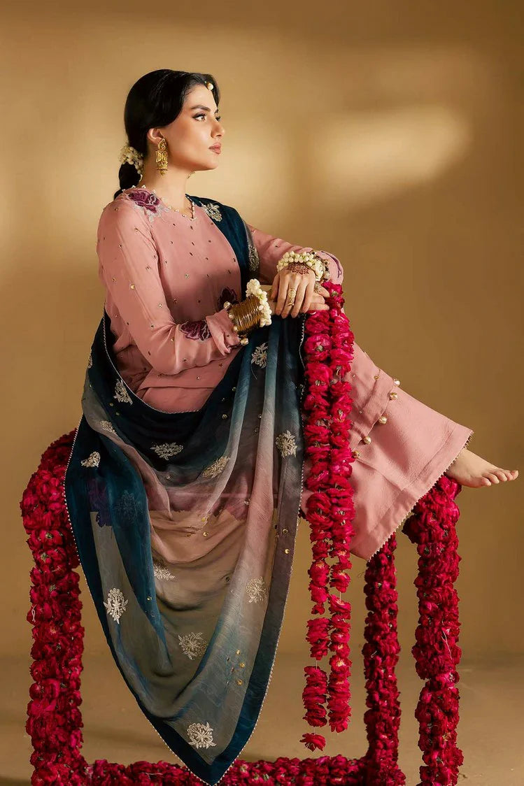 Picture of Nureh - Mukeshkari Embroidered Mukesh Chiffon Collection Vol 2 - MK-14 - Unstitched - Available at Raja Sahib