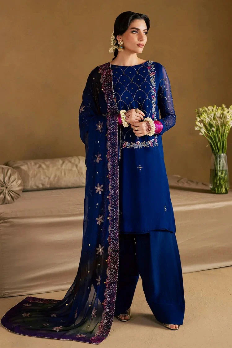 Picture of Nureh - Mukeshkari Embroidered Mukesh Chiffon Collection Vol 2 - MK-15 - Unstitched - Available at Raja Sahib