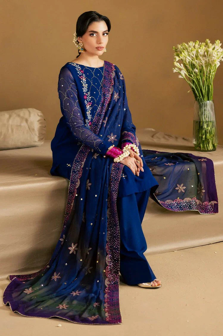 Picture of Nureh - Mukeshkari Embroidered Mukesh Chiffon Collection Vol 2 - MK-15 - Unstitched - Available at Raja Sahib