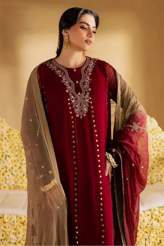 Picture of Nureh - Mukeshkari Embroidered Mukesh Chiffon Collection Vol 2 - MK-16 - Unstitched - Available at Raja Sahib