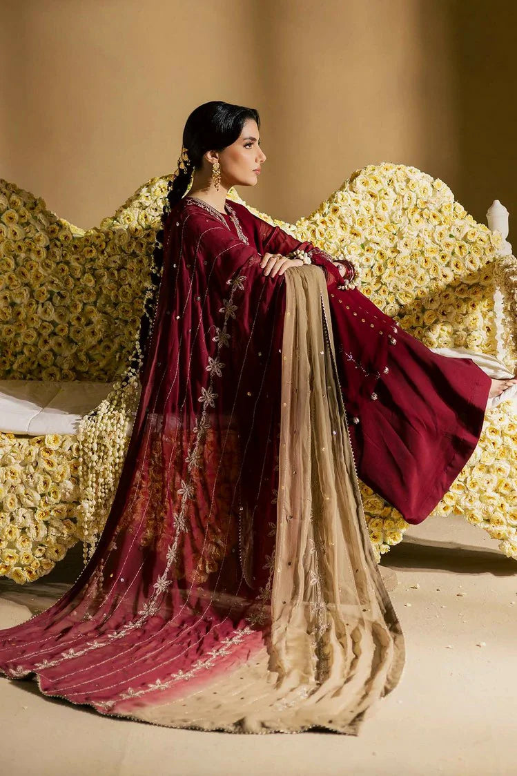 Picture of Nureh - Mukeshkari Embroidered Mukesh Chiffon Collection Vol 2 - MK-16 - Unstitched - Available at Raja Sahib