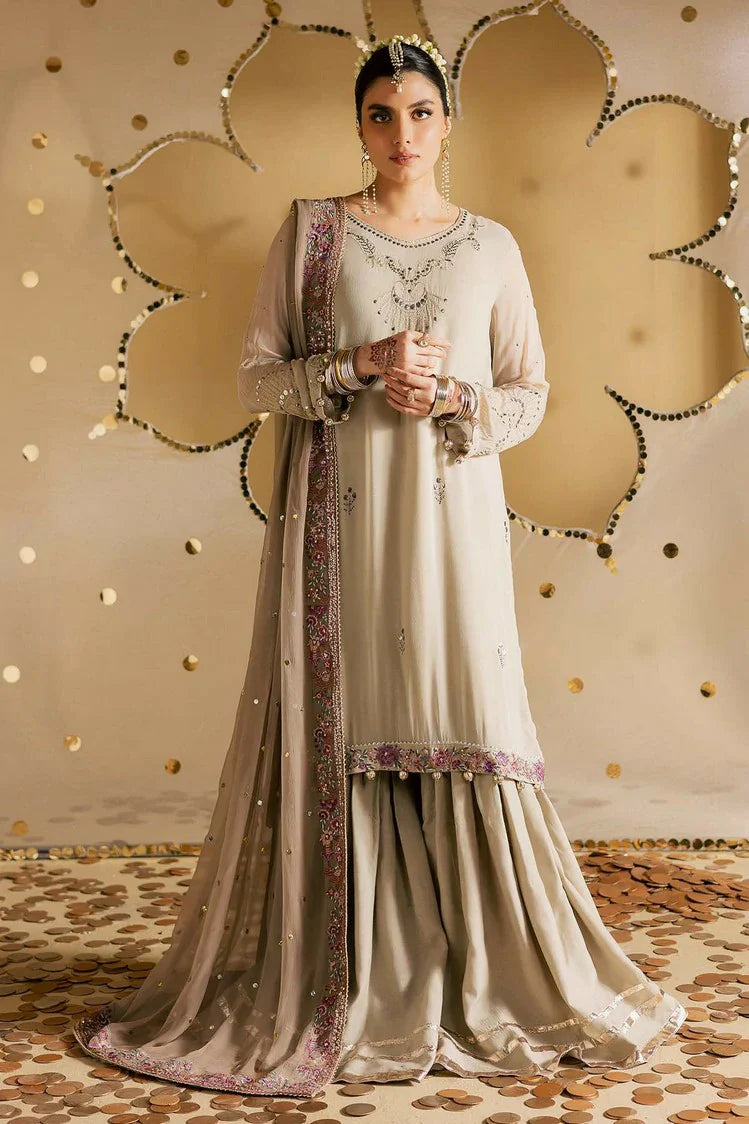 Picture of Nureh - Mukeshkari Embroidered Mukesh Chiffon Collection Vol 2 - MK-17 - Unstitched - Available at Raja Sahib