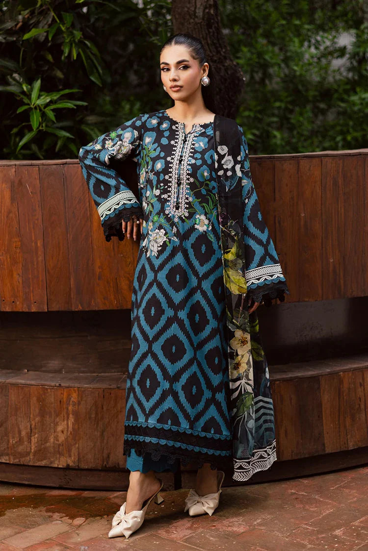 Picture of Nureh - Signature Prints Printed Viscose Slub Linen Collecton Vol 1 - SP-165 - Unstitched - Available at Raja Sahib