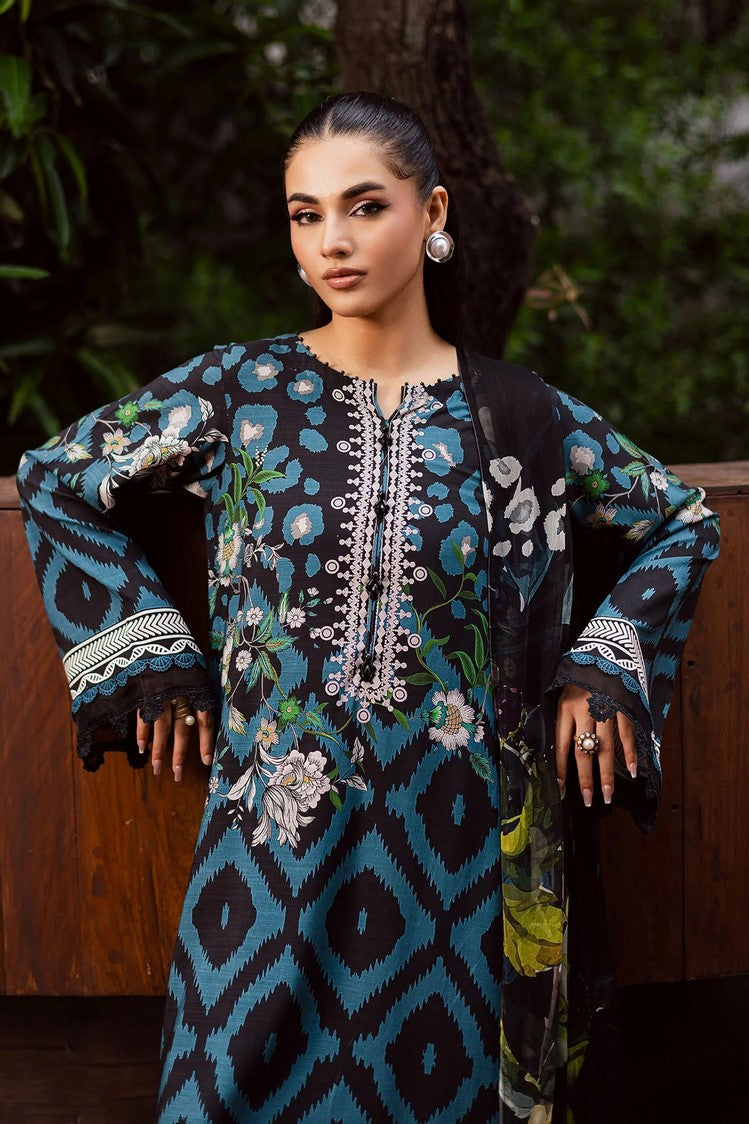 Picture of Nureh - Signature Prints Printed Viscose Slub Linen Collecton Vol 1 - SP-165 - Unstitched - Available at Raja Sahib