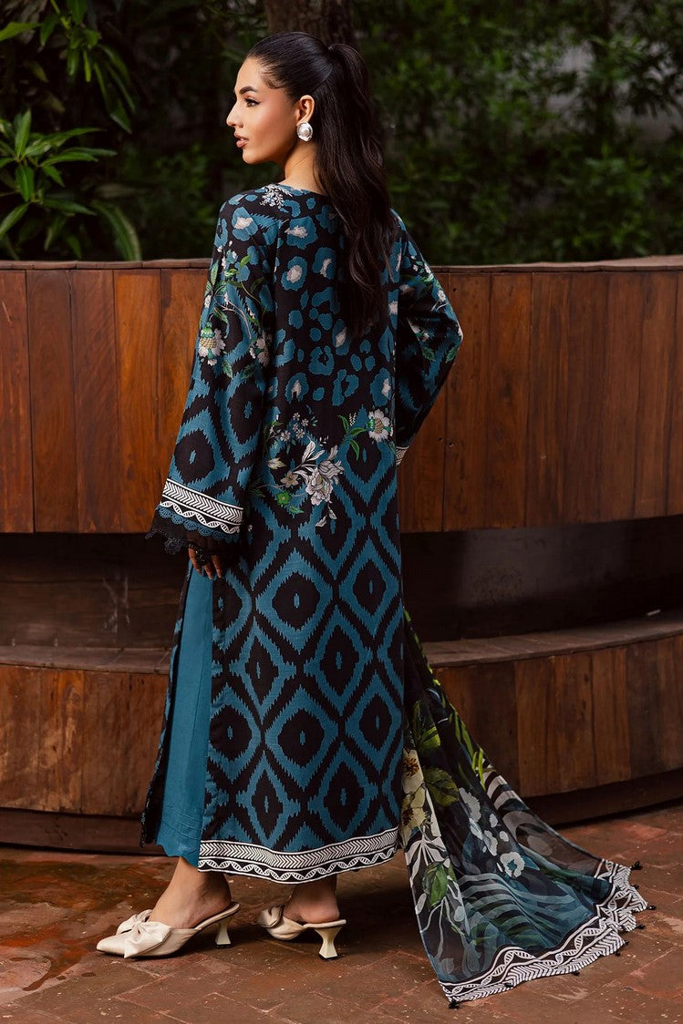 Picture of Nureh - Signature Prints Printed Viscose Slub Linen Collecton Vol 1 - SP-165 - Unstitched - Available at Raja Sahib