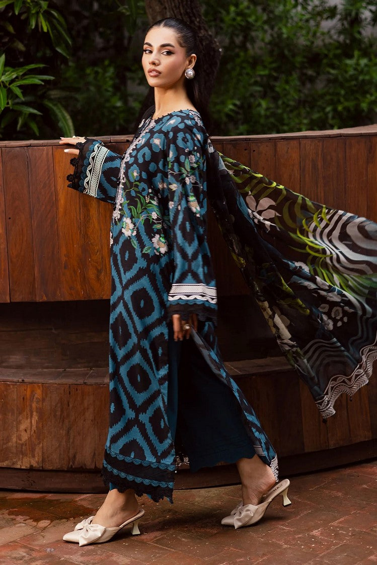 Picture of Nureh - Signature Prints Printed Viscose Slub Linen Collecton Vol 1 - SP-165 - Unstitched - Available at Raja Sahib