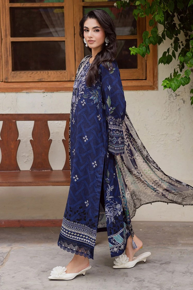 Picture of Nureh - Signature Prints Printed Viscose Slub Linen Collecton Vol 1 - SP-167 - Unstitched - Available at Raja Sahib