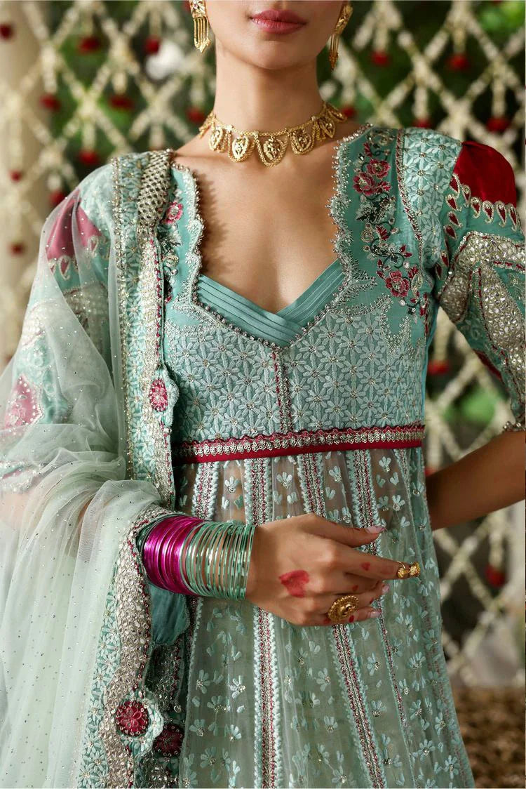 Picture of Afrozeh - Shenai Wedding Formals - 1065-Zanzar - Unstitched - Available at Raja Sahib