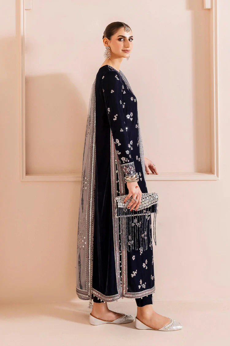 Picture of Jazmin - Chaandani Luxury Velvet Formals - CVF D-03 CHAAND - Unstitched - Available at Raja Sahib