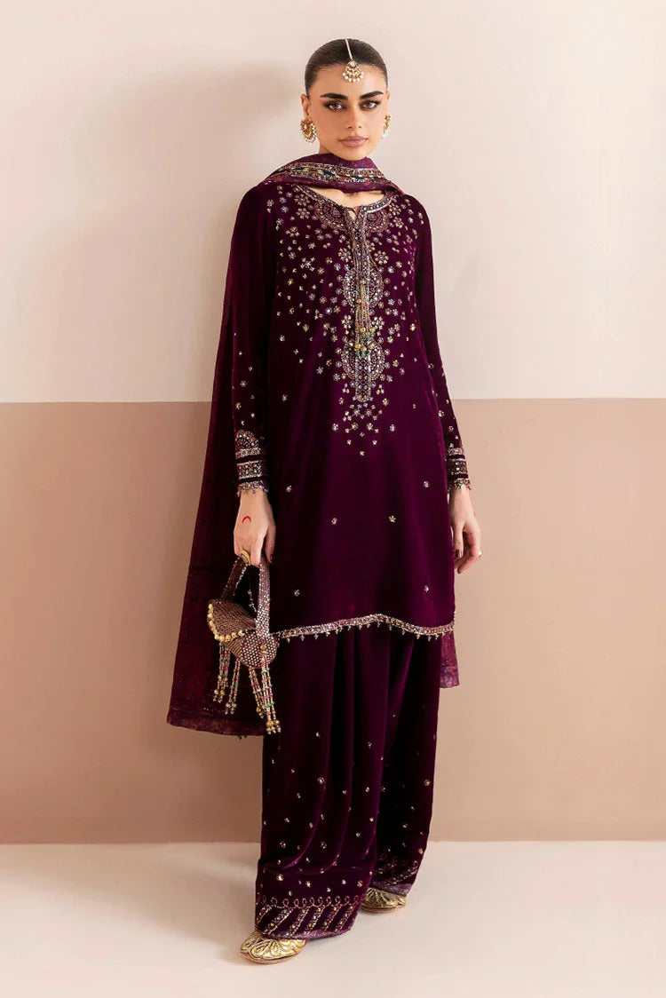 Picture of Jazmin - Chaandani Luxury Velvet Formals - CVF D-05 ROSHANEH - Unstitched - Available at Raja Sahib