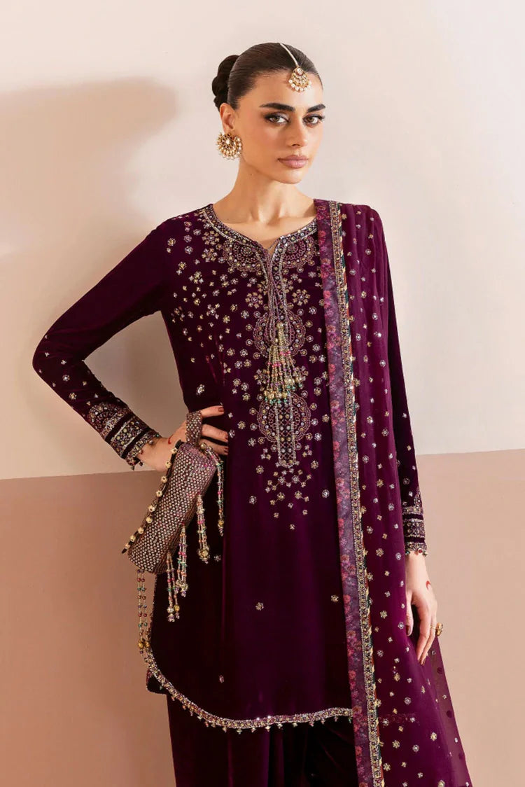 Picture of Jazmin - Chaandani Luxury Velvet Formals - CVF D-05 ROSHANEH - Unstitched - Available at Raja Sahib