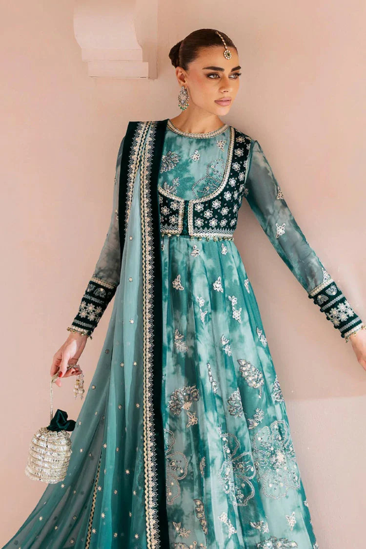 Picture of Jazmin - Chaandani Luxury Velvet Formals - CVF D-06 NEELAM - Unstitched - Available at Raja Sahib