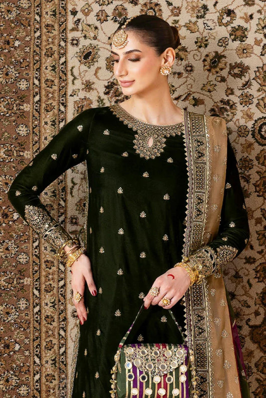 Picture of Jazmin - Chaandani Luxury Velvet Formals - CVF D-09 CHAMBELI - Unstitched - Available at Raja Sahib