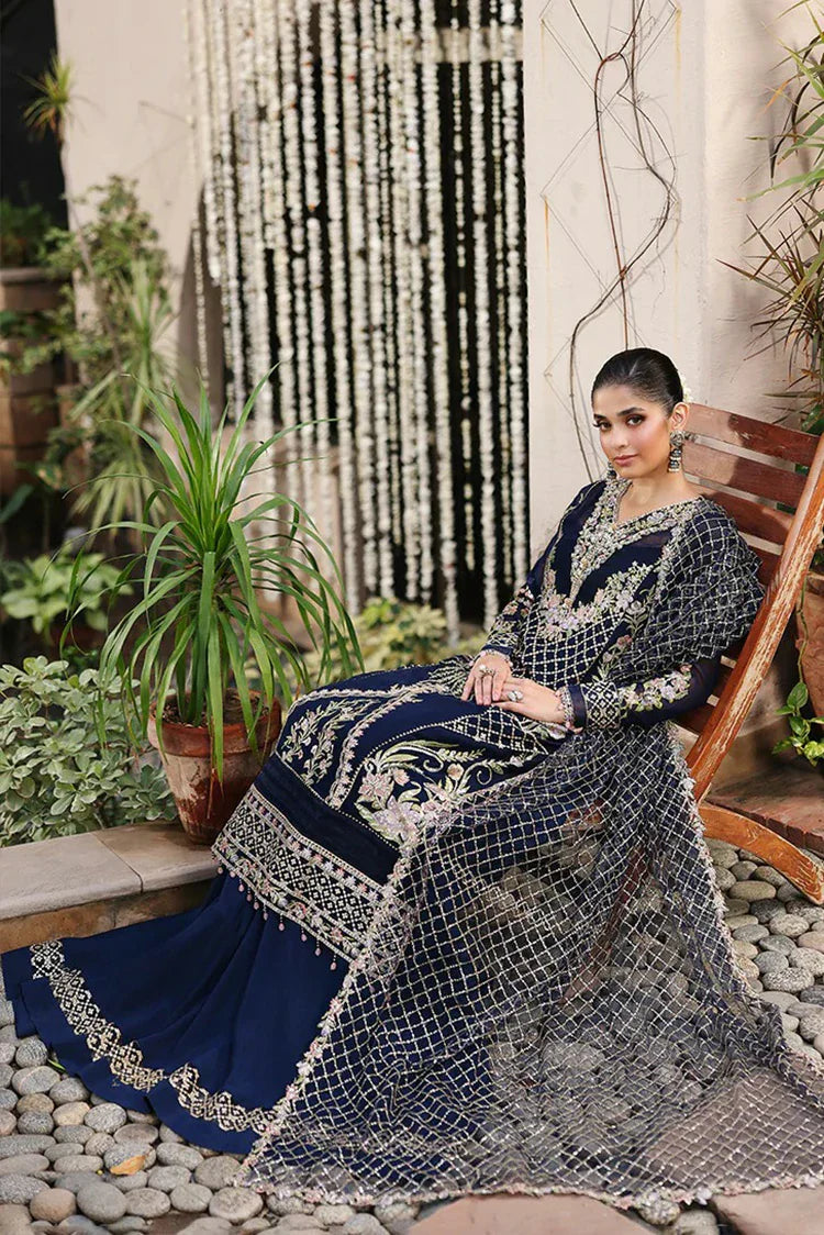 Picture of Roheenaz - Aangan Chiffon Collection - RUNCH250103 NILOFAR - Unstitched - Available at Raja Sahib