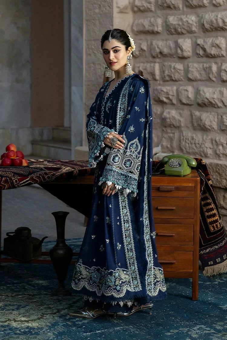 Picture of Kahf - Jewel Karandi Collection - KKH-02 AZURE BLUE - Unstitched - Available at Raja Sahib