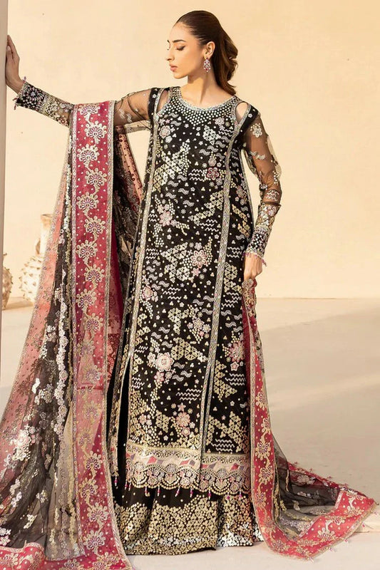 Picture of Farasha - Luzella Premium Formals - 10-STARDUST NOIR - Unstitched - Available at Raja Sahib