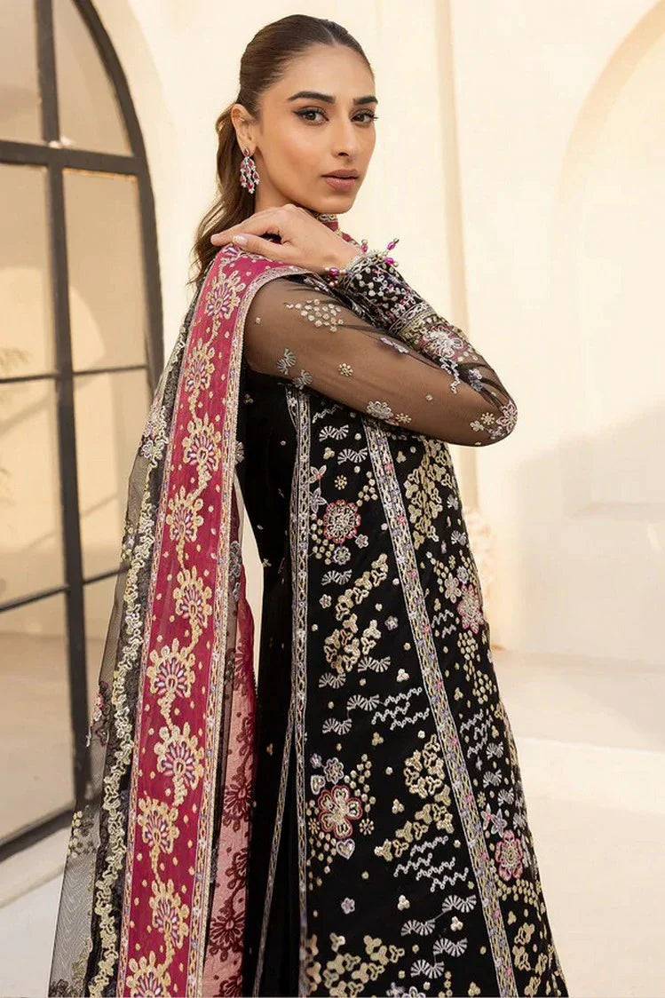 Picture of Farasha - Luzella Premium Formals - 10-STARDUST NOIR - Unstitched - Available at Raja Sahib