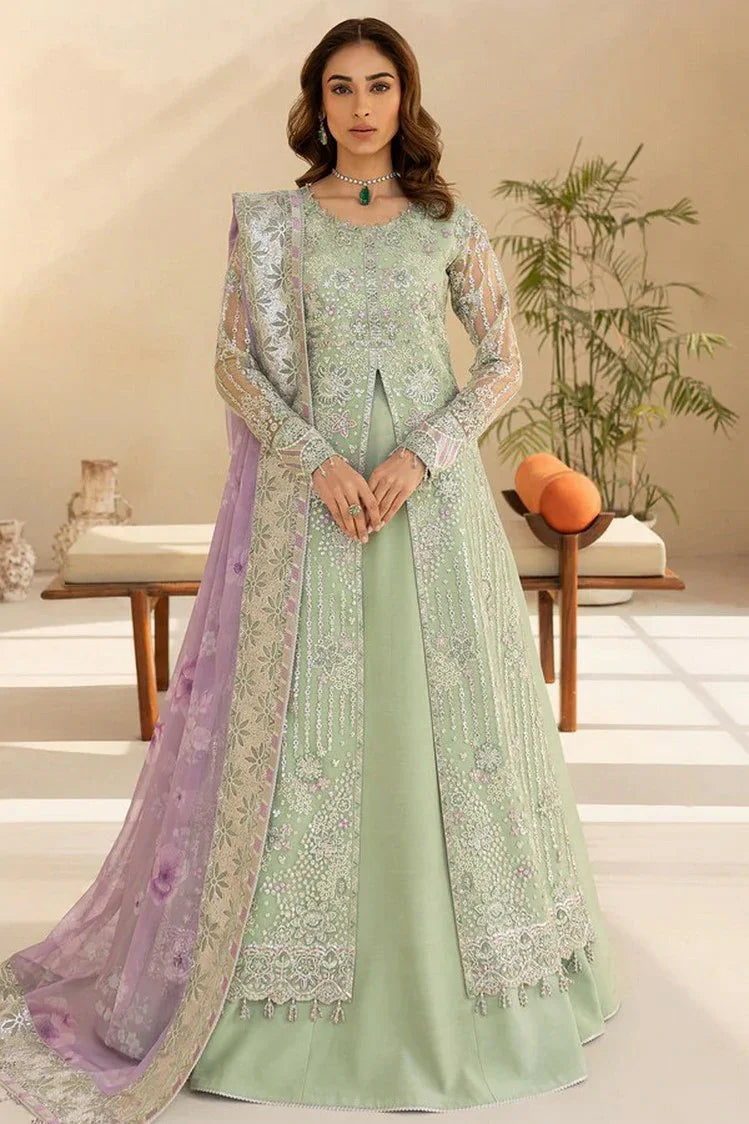 Picture of Farasha - Luzella Premium Formals - 01-SAGE LUXE - Unstitched - Available at Raja Sahib