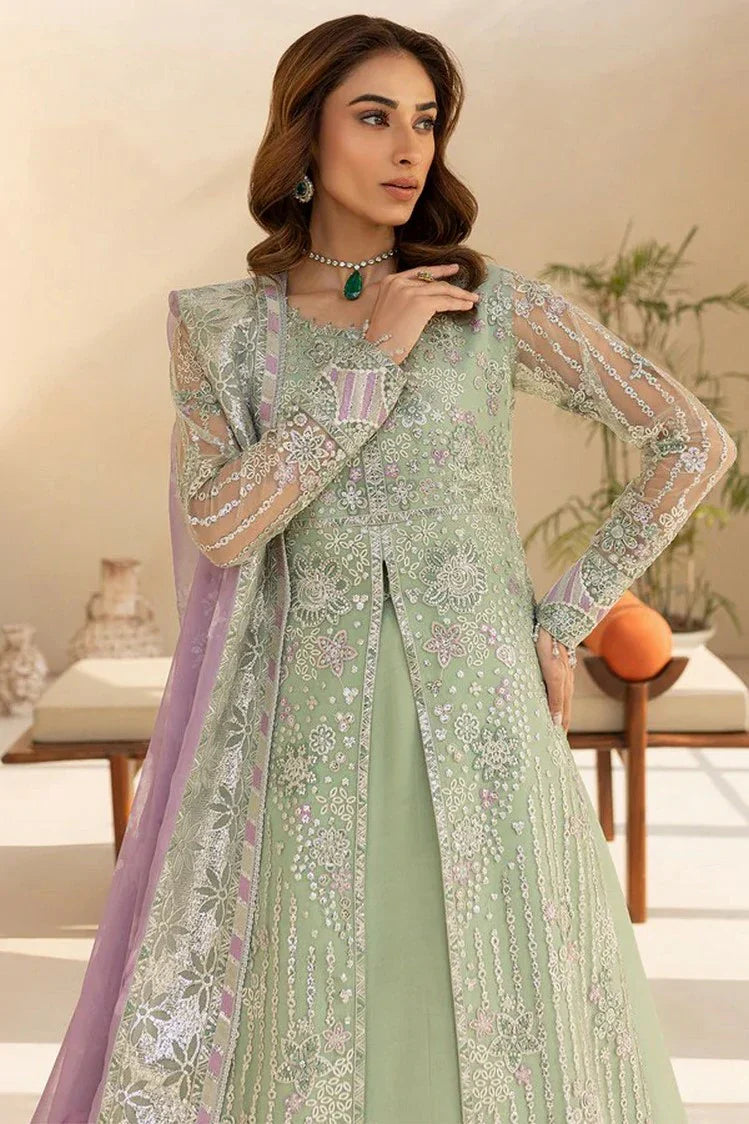 Picture of Farasha - Luzella Premium Formals - 01-SAGE LUXE - Unstitched - Available at Raja Sahib