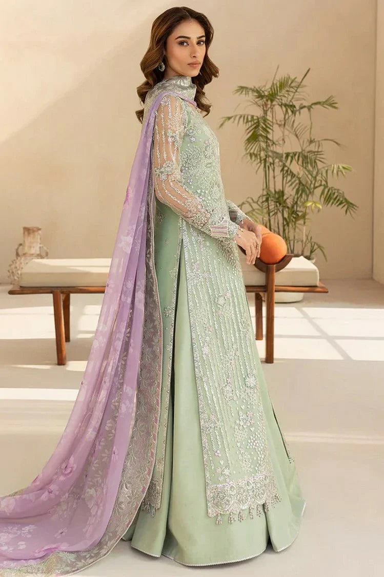 Picture of Farasha - Luzella Premium Formals - 01-SAGE LUXE - Unstitched - Available at Raja Sahib