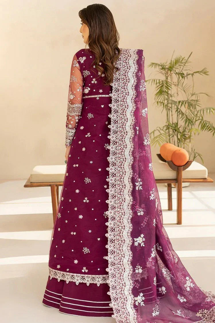 Picture of Farasha - Luzella Premium Formals - 02-MERLOT DUST - Unstitched - Available at Raja Sahib