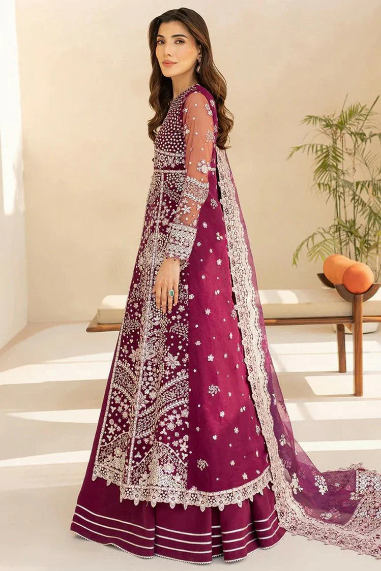 Picture of Farasha - Luzella Premium Formals - 02-MERLOT DUST - Unstitched - Available at Raja Sahib