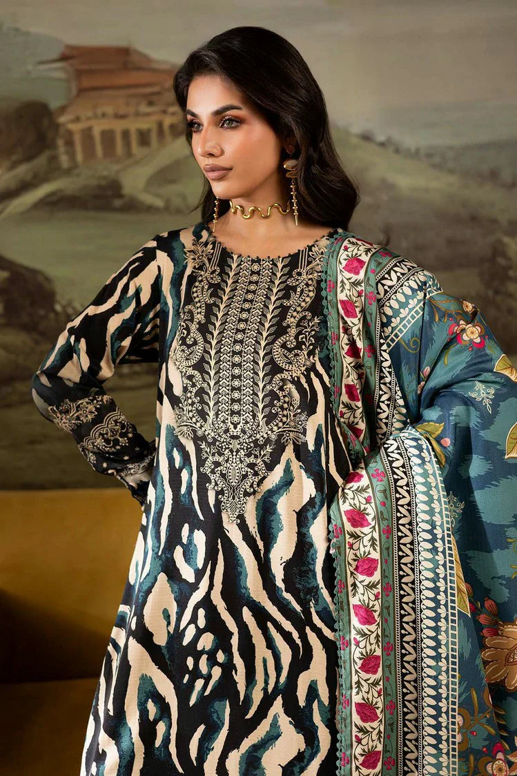 Picture of Nureh - Signature Prints Printed Doria Linen Collecton Vol 2 - SP-171 - Unstitched - Available at Raja Sahib