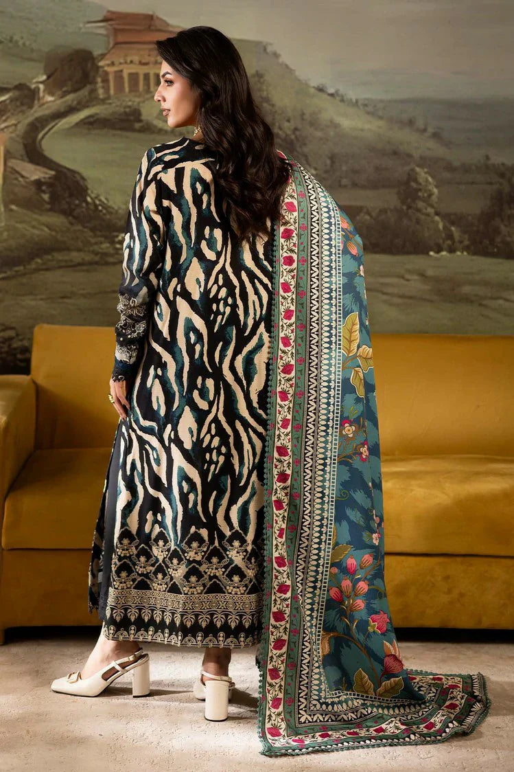 Picture of Nureh - Signature Prints Printed Doria Linen Collecton Vol 2 - SP-171 - Unstitched - Available at Raja Sahib