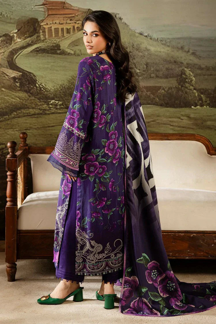 Picture of Nureh - Signature Prints Printed Doria Linen Collecton Vol 2 - SP-173 - Unstitched - Available at Raja Sahib