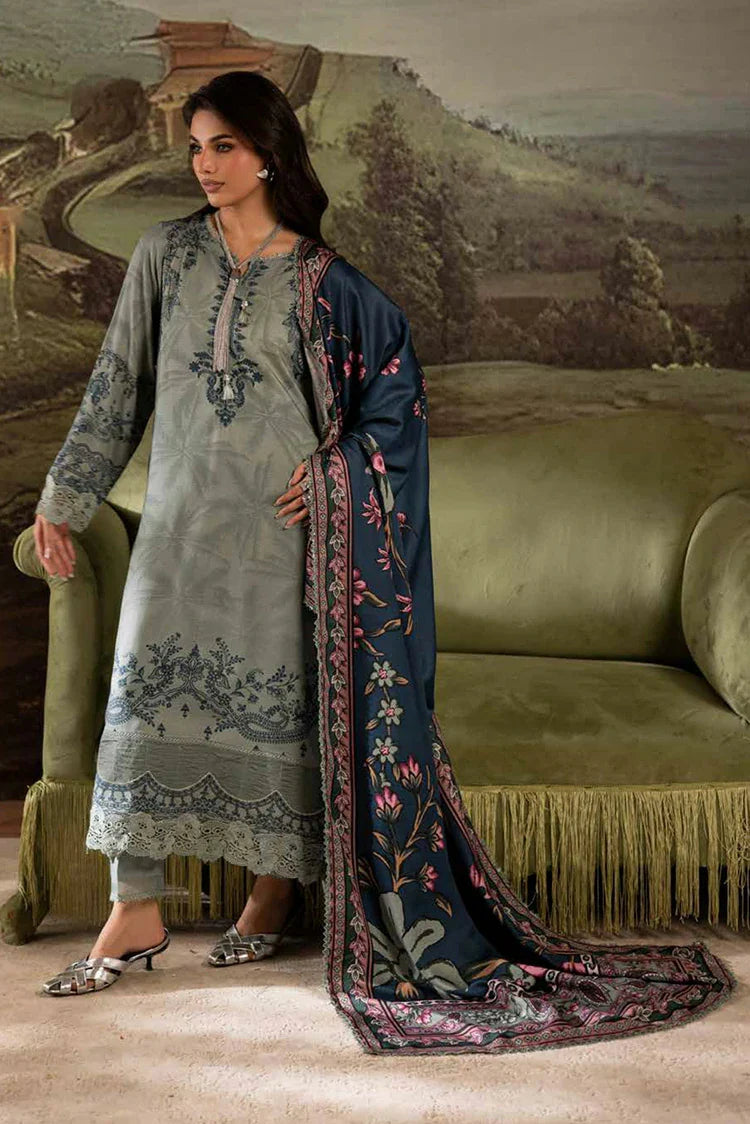 Picture of Nureh - Signature Prints Printed Doria Linen Collecton Vol 2 - SP-174 - Unstitched - Available at Raja Sahib
