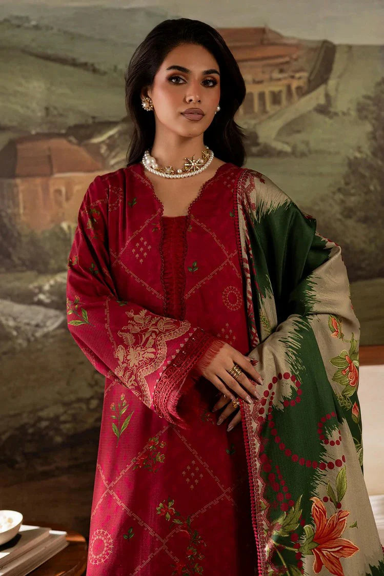 Picture of Nureh - Signature Prints Printed Doria Linen Collecton Vol 2 - SP-175 - Unstitched - Available at Raja Sahib