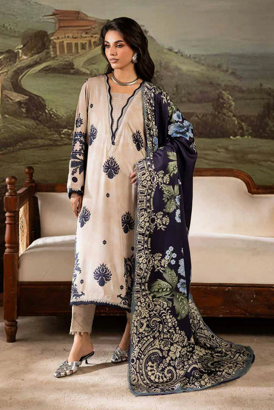 Picture of Nureh - Signature Prints Printed Doria Linen Collecton Vol 2 - SP-176 - Unstitched - Available at Raja Sahib