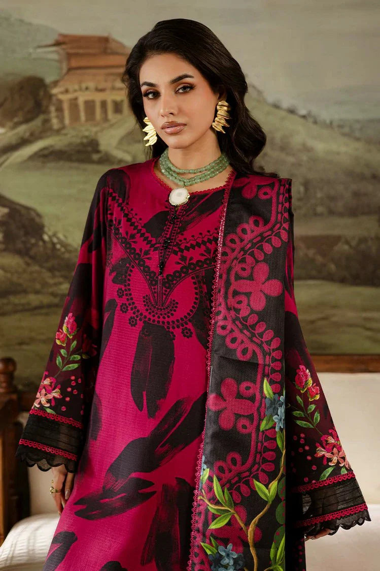 Picture of Nureh - Signature Prints Printed Doria Linen Collecton Vol 2 - SP-177 - Unstitched - Available at Raja Sahib