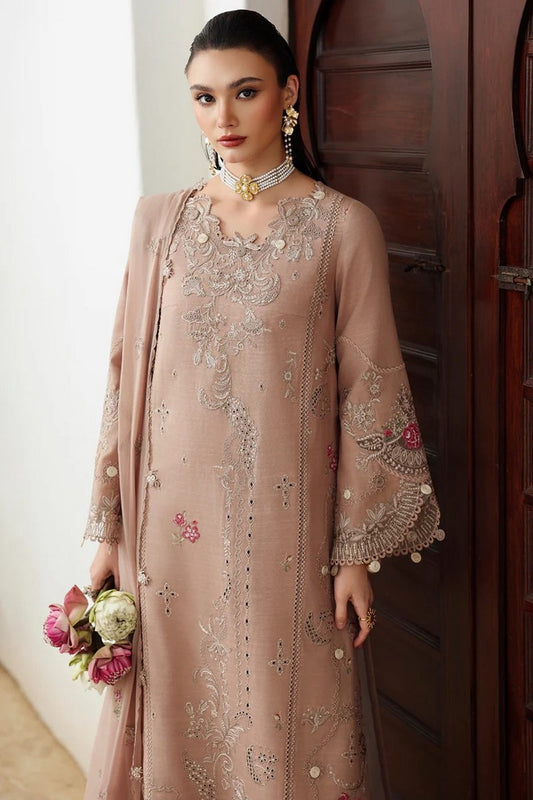 Picture of Qalamkar - Qline Luxury Linen Collection - KL-14 DUSK - Unstitched - Available at Raja Sahib