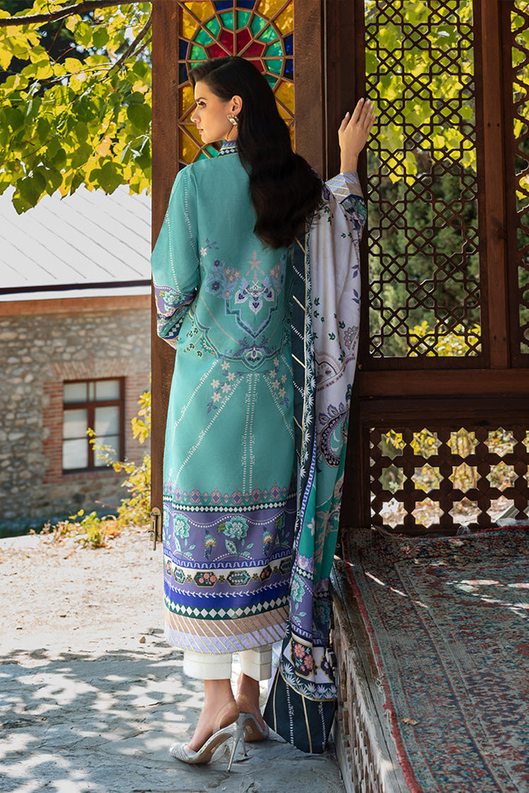 Picture of Mushq - Nirvana Printed Silk Collection - 10 Lunar Dew - Unstitched - Available at Raja Sahib