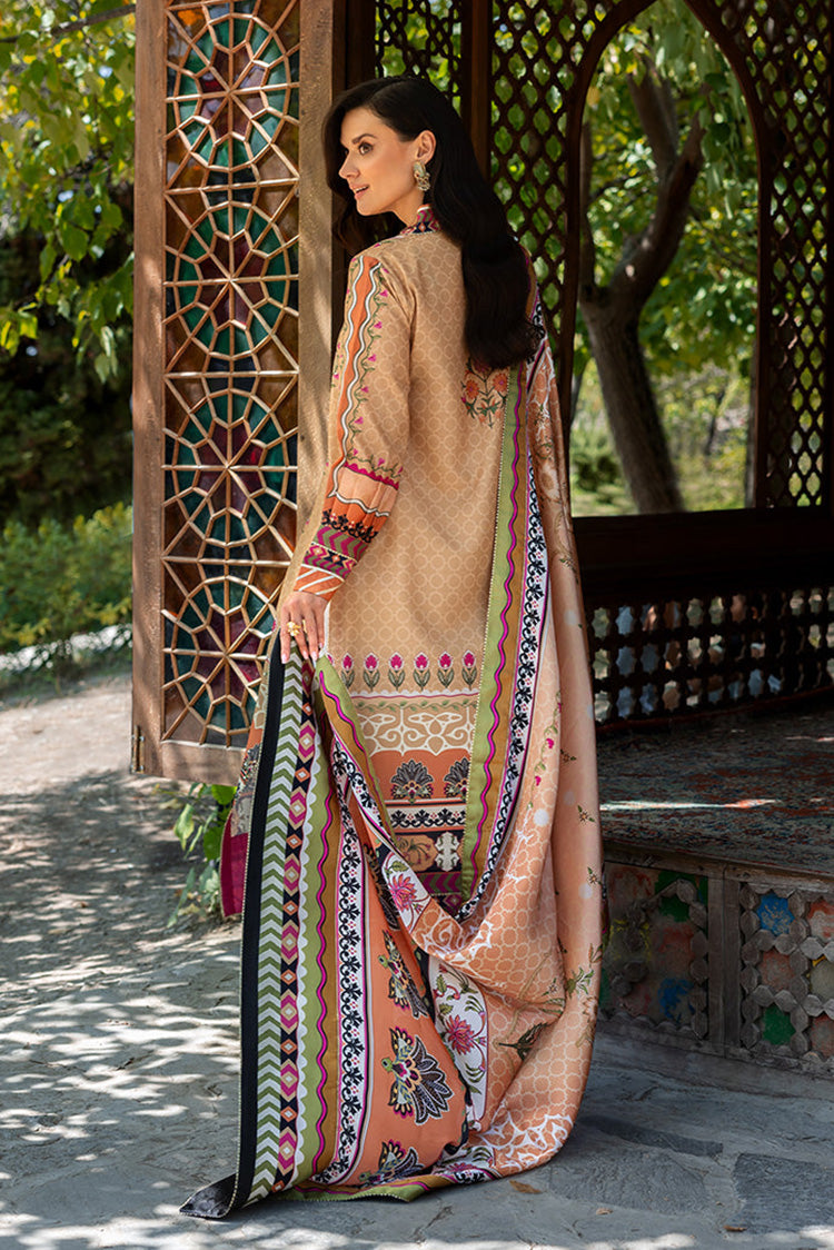 Picture of Mushq - Nirvana Printed Silk Collection - 01 Solara Crest - Unstitched - Available at Raja Sahib