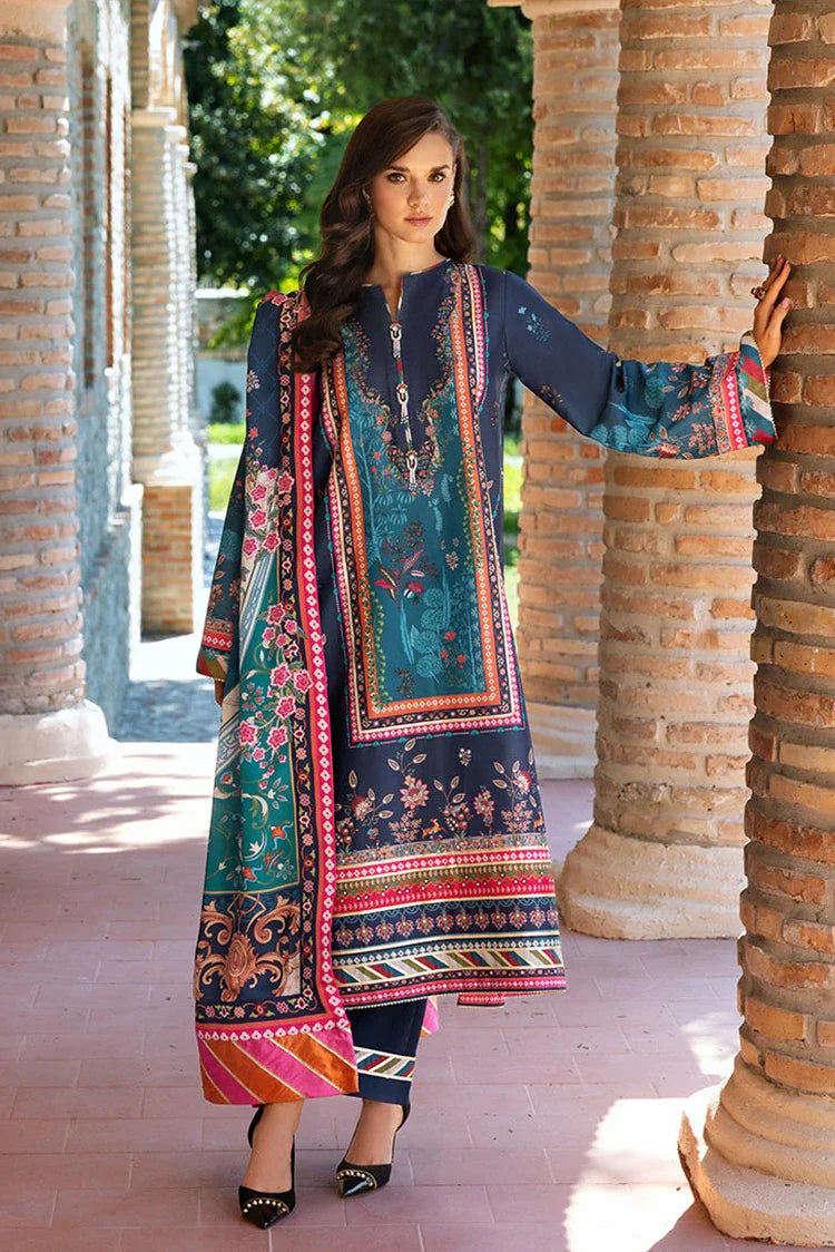 Picture of Mushq - Nirvana Printed Silk Collection - HUNPS 250103 Nova Bloom - Unstitched - Available at Raja Sahib